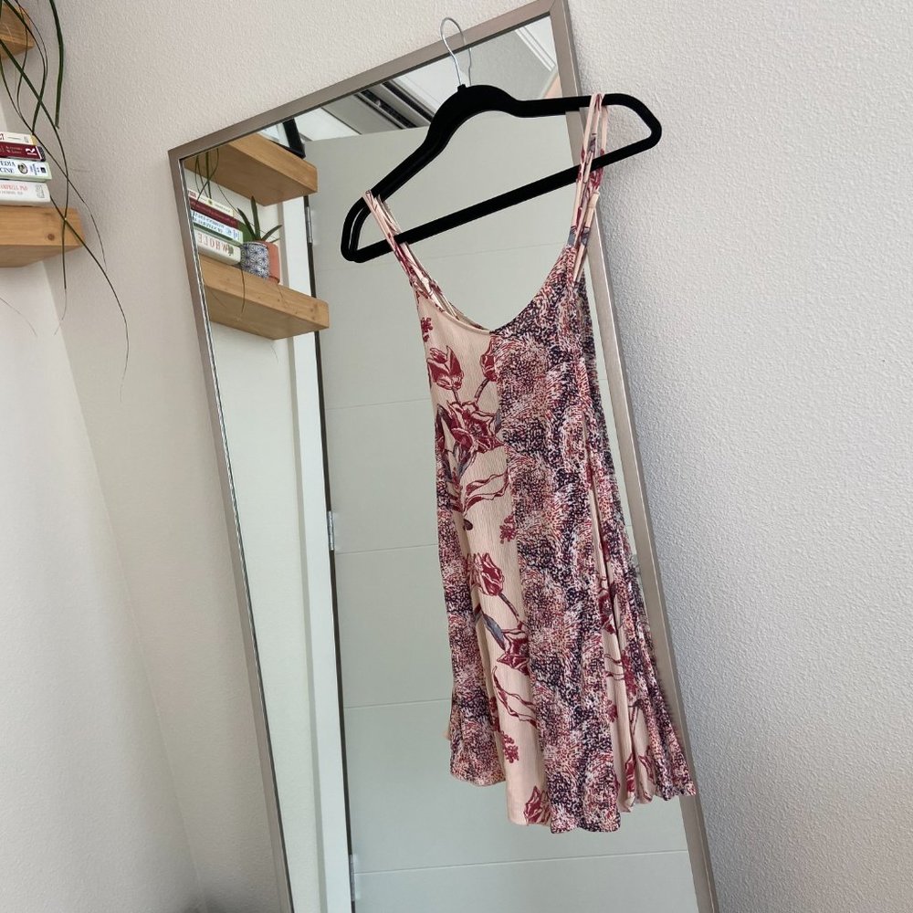 Free People Pink Floral Romper XS